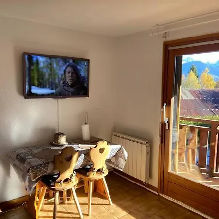 Beau 2 Pieces Vue Mont Blanc Apartamento Combloux